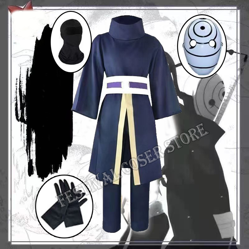 Anime Cosplay Kimono - Anime Uchiha Obito Cosplay Costume Halloween