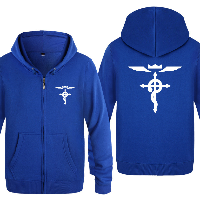 Fullmetal Alchemist Coat - Fullmetal Alchemist Print Hoodies Men Anime