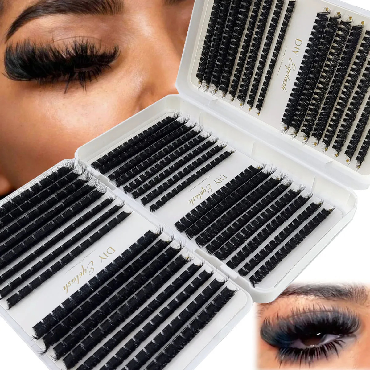 Anime Cosplay Lashes - HBZGTLAD 200D-60D Bottom and Pointed Eyelash