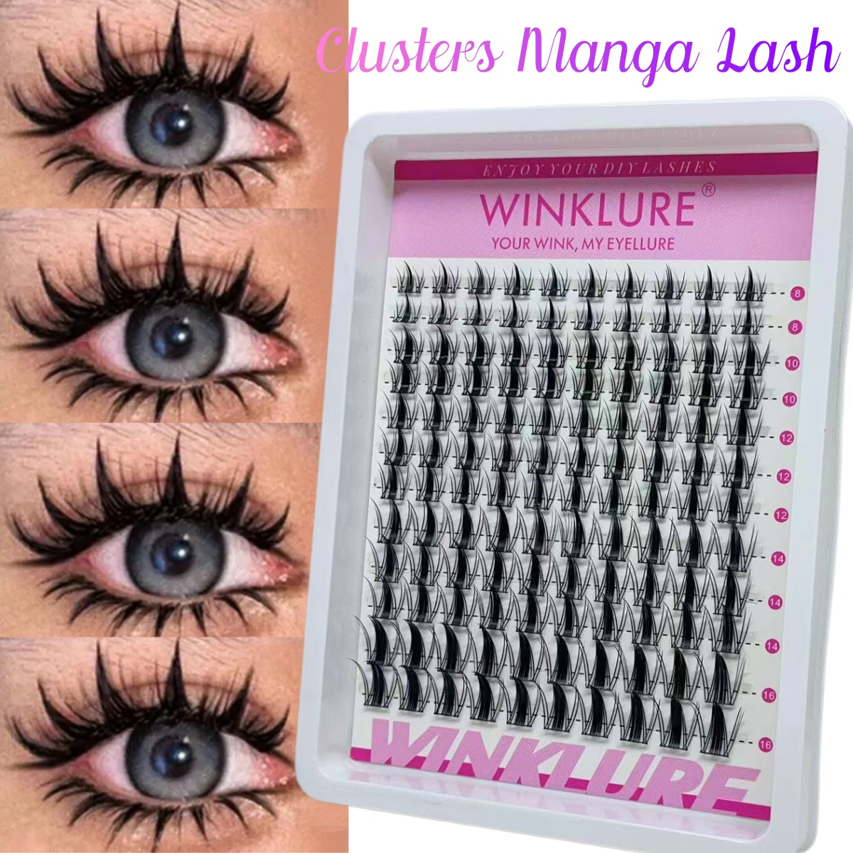 Anime Cosplay Lashes - WINKLURE Manga Lash Clusters Kit Cat