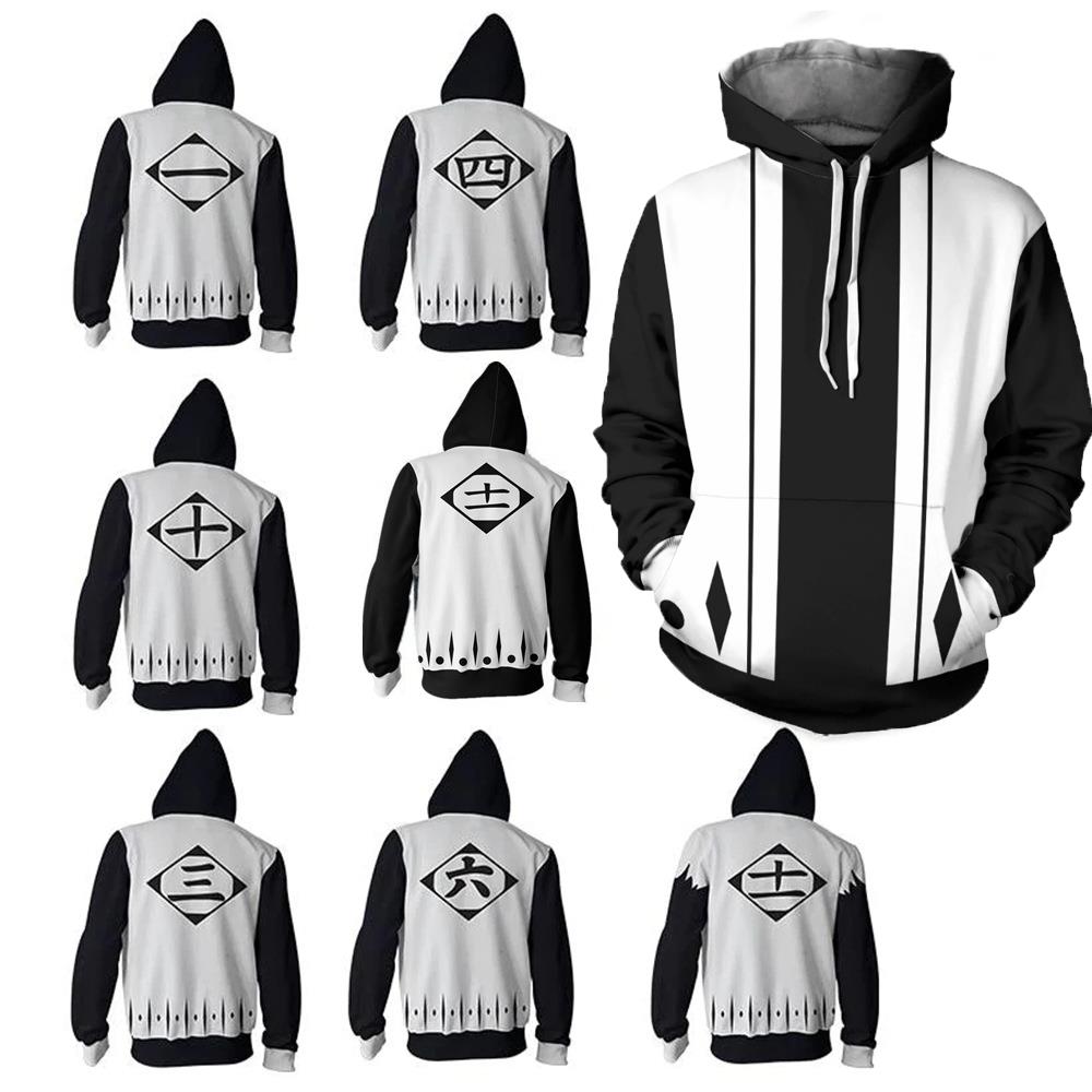 Fullmetal Alchemist Coat - Japanese Anime Bleach Cosplay Hoodies 3D