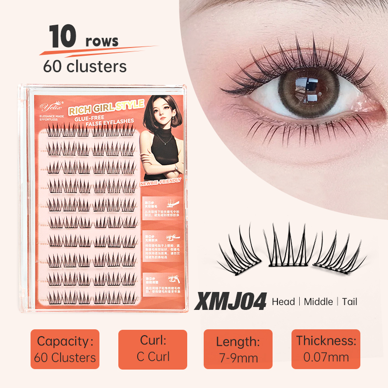 Anime Cosplay Lashes - Yelix DIY Self-Adhesive Cluster Lashes 10