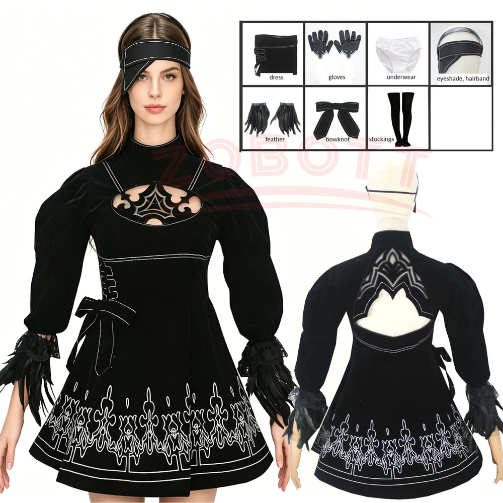 Anime Cosplay Eyes - 8PCS anime 2B Cosplay Costume Game