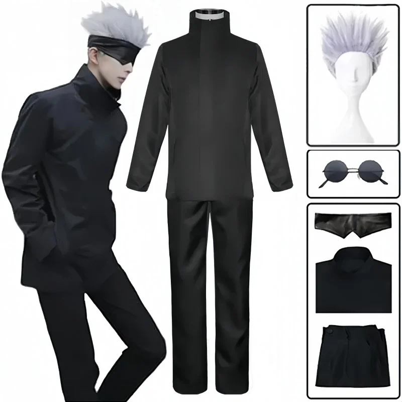 Anime Cosplay Eyes - Anime Jujutsu Satoru Gojo Cosplay Costume