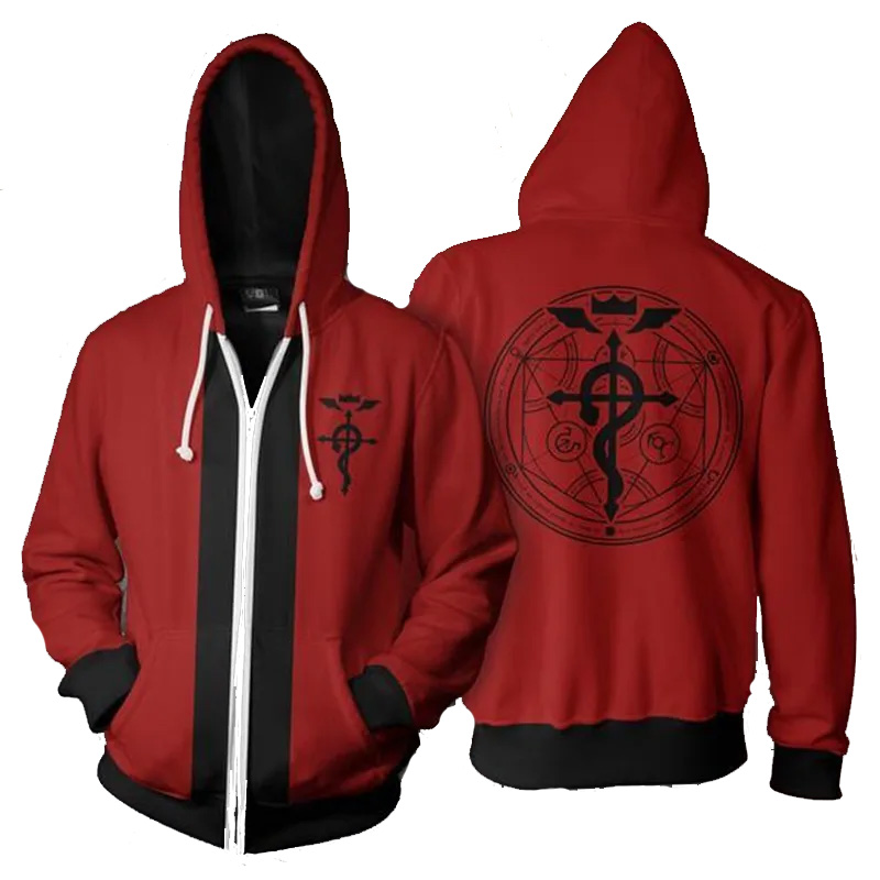Anime Alchemist Edward Hoodie  - Fullmetal Alchemist Coat recension och pris