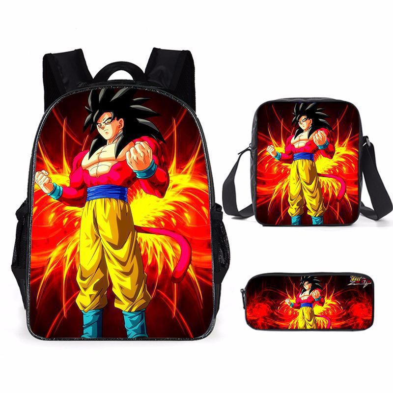Kawaii Cartoon Saiyan Print Ba - Anime Cosplay Ai recension och pris