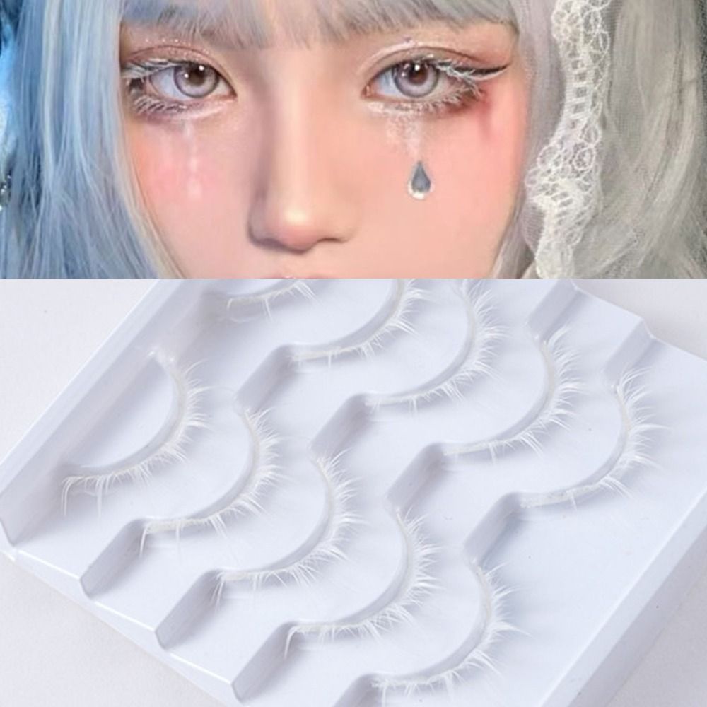 White White Anime Eyelashes Ja - Anime Cosplay Lashes recension och pris