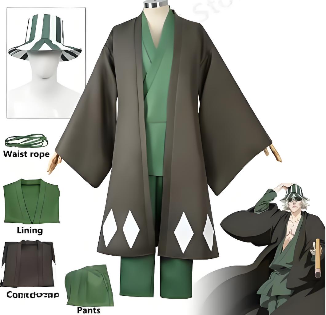 Hot Anime Bleach Cosplay Uraha - Bleach Captain Coat recension och pris