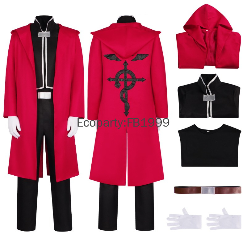 Anime Alchemist Edward Elric C - Fullmetal Alchemist Coat recension och pris
