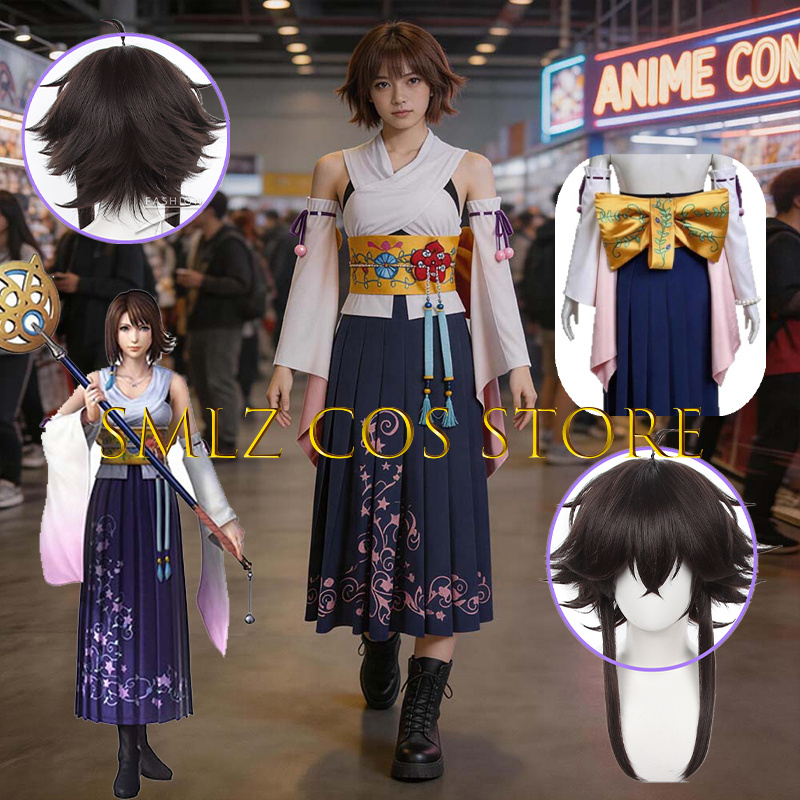 Smlz FFX Yuna Cosplay Anime FF - Anime Cosplay Female recension och pris