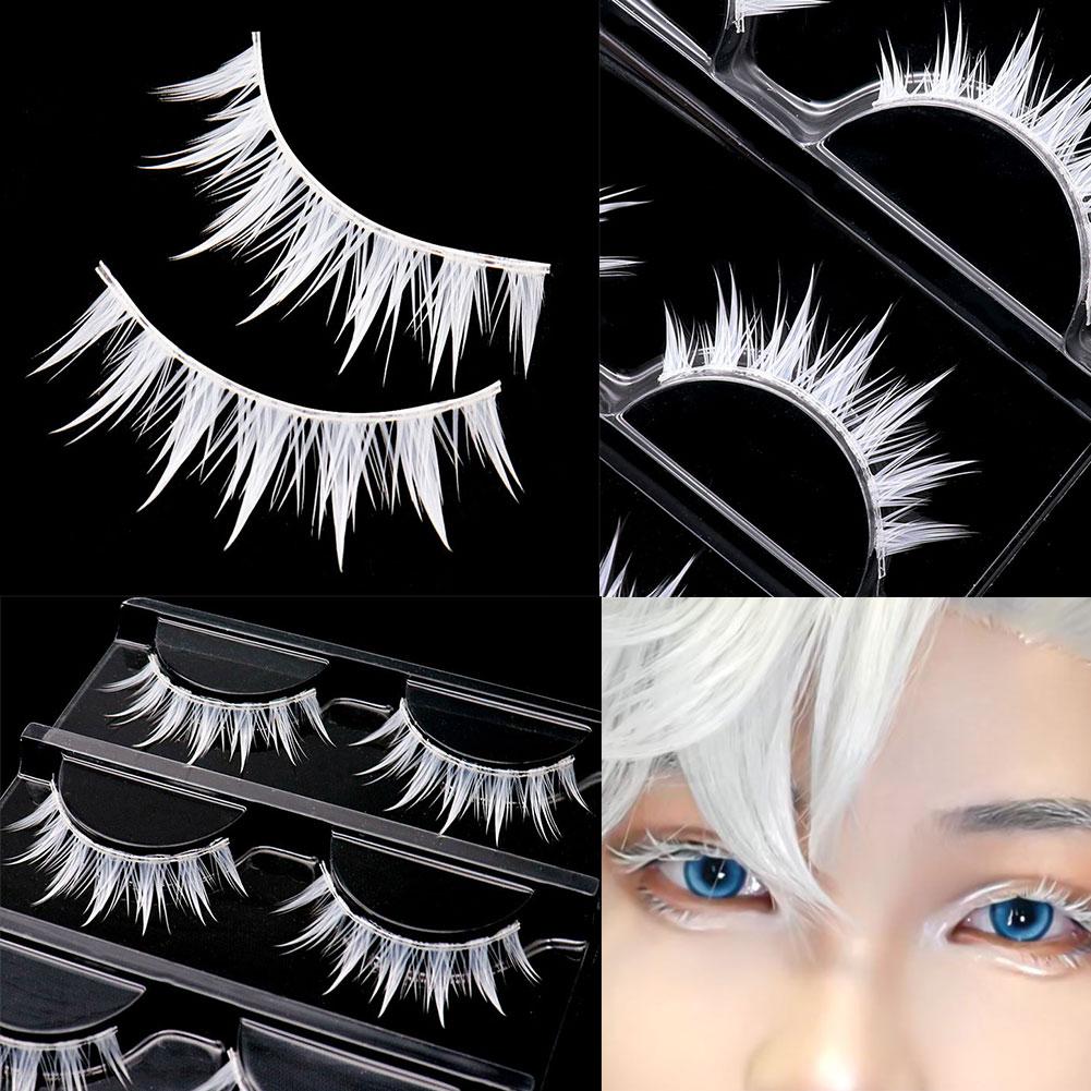 White False Eyelashes Cosplay  - Anime Cosplay Lashes recension och pris