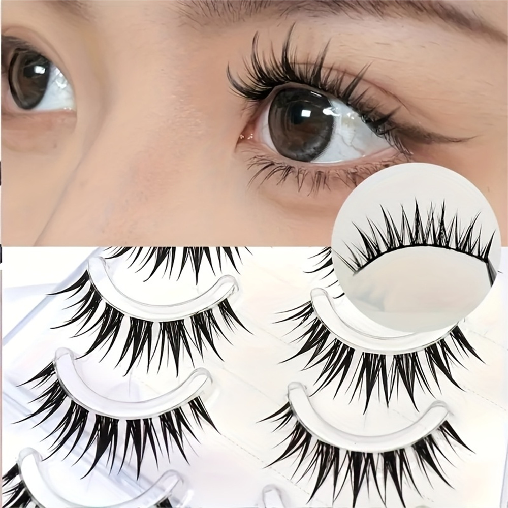 5 Pairs of Wet Comic Eyelashes - Anime Cosplay Lashes recension och pris