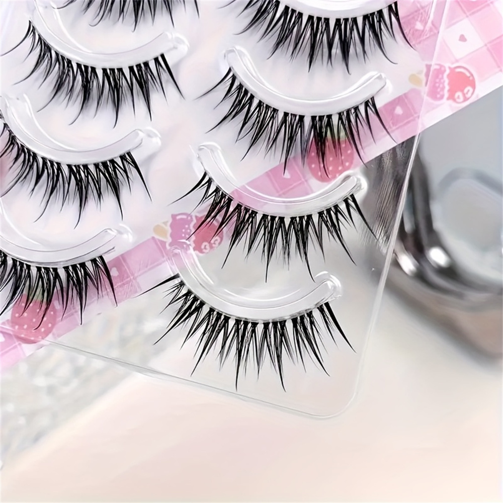 5 Pairs of Wet Comic Eyelashes - Anime Cosplay Lashes recension och pris