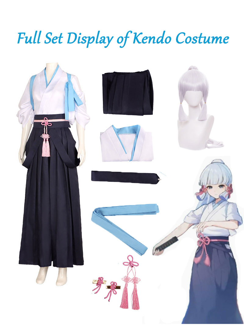 Kamisato Ayaka Cosplay Kimono  - Anime Cosplay Kimono recension och pris
