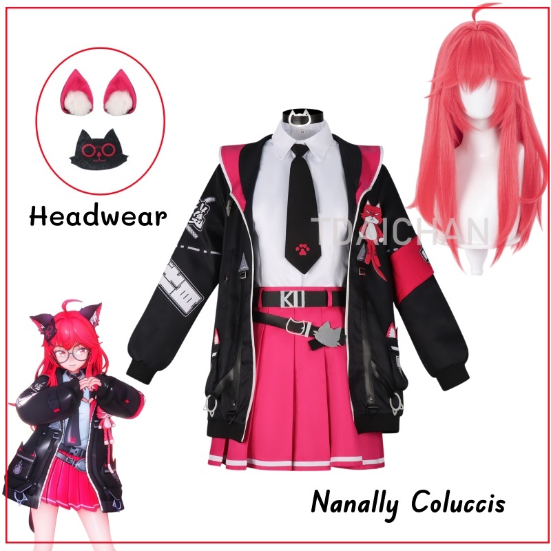 Neverness To Everness Nanally  - Anime Cosplay Pink recension och pris