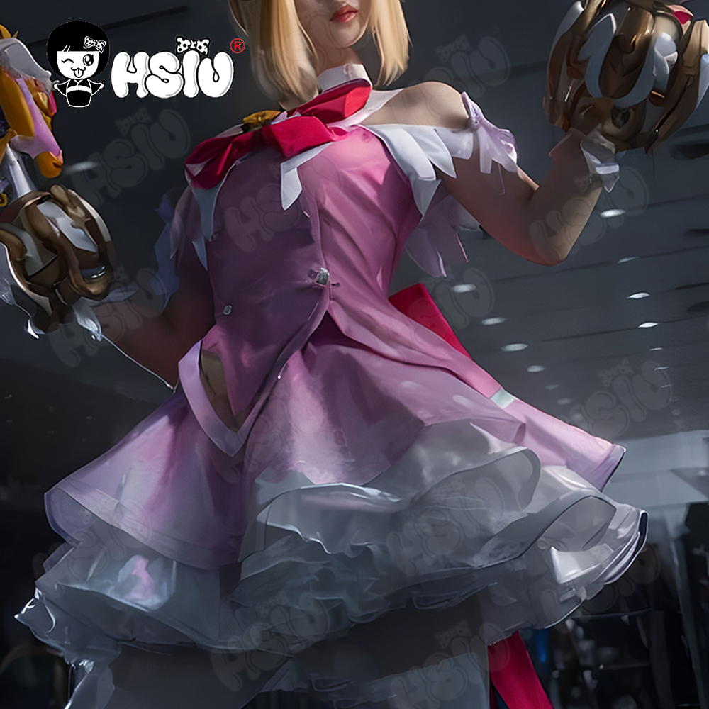 Juno Cosplay Costume Wig HSIU  - Anime Cosplay Pink recension och pris