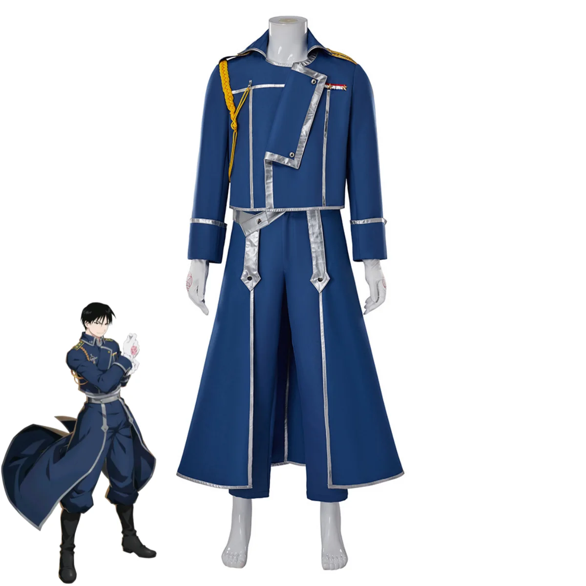 Blue Fight Military Uniform Co - Fullmetal Alchemist Coat recension och pris