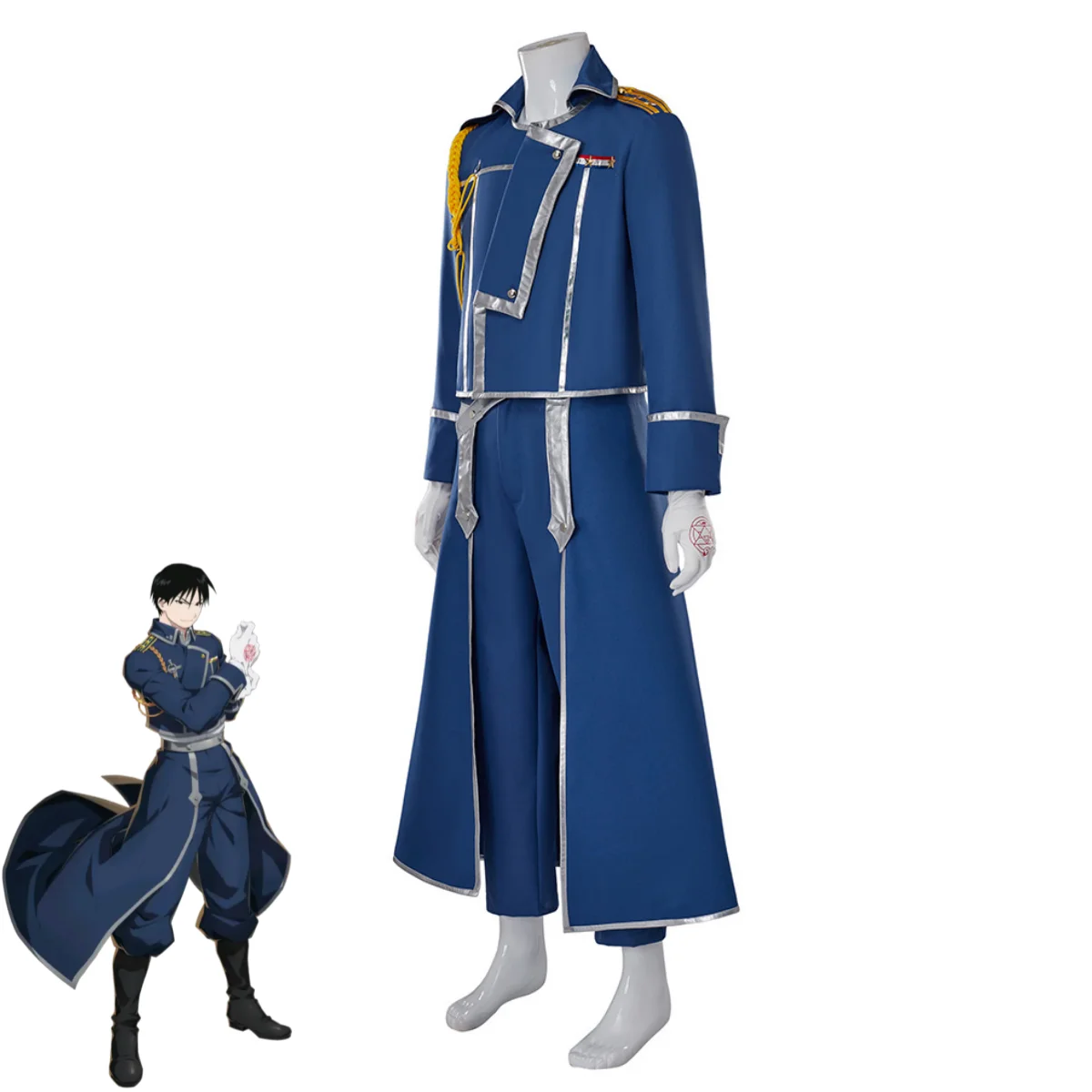 Blue Fight Military Uniform Co - Fullmetal Alchemist Coat recension och pris