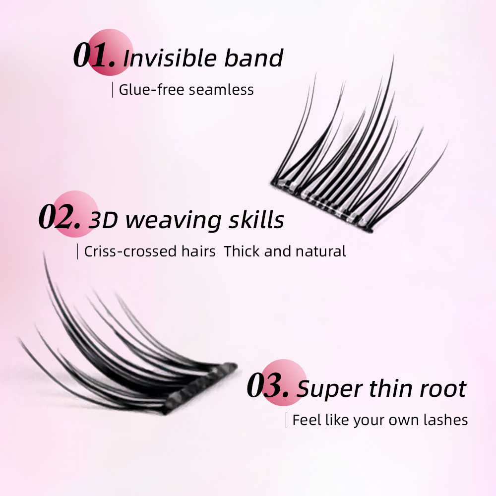 Yelix DIY Self-Adhesive Cluste - Anime Cosplay Lashes recension och pris