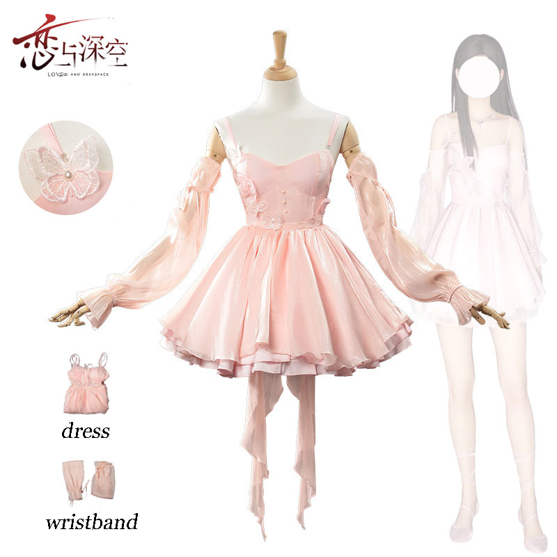 Otome Game Love and Deepspace  - Anime Cosplay Pink recension och pris
