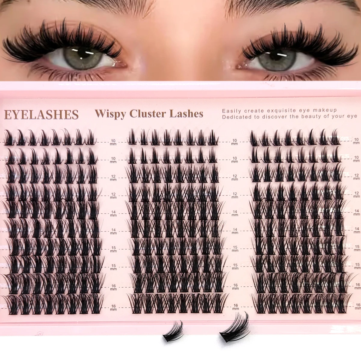 AMSDCN Manga Lash Clusters Wis - Anime Cosplay Lashes recension och pris