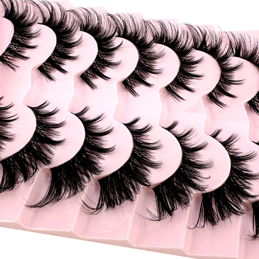 7/8PairsCat Eye Eyelashes mang - Anime Cosplay Lashes recension och pris