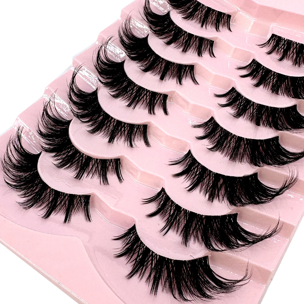 7/8PairsCat Eye Eyelashes mang - Anime Cosplay Lashes recension och pris
