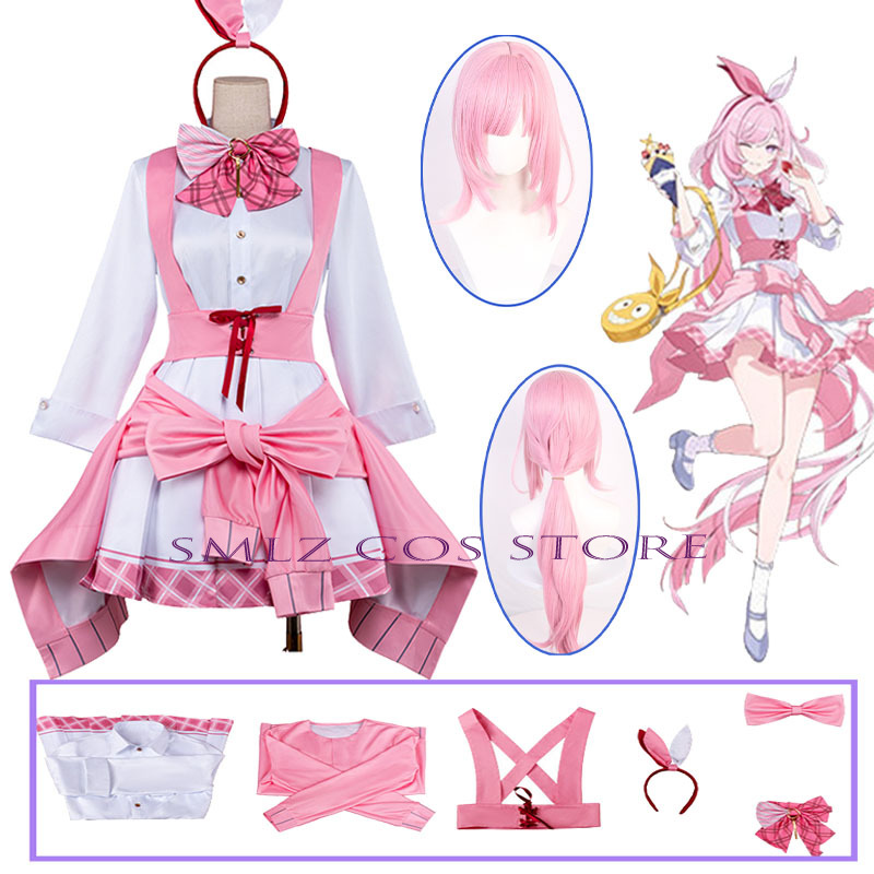 Honkai Impact 3 Elysia Cosplay - Anime Cosplay Pink recension och pris